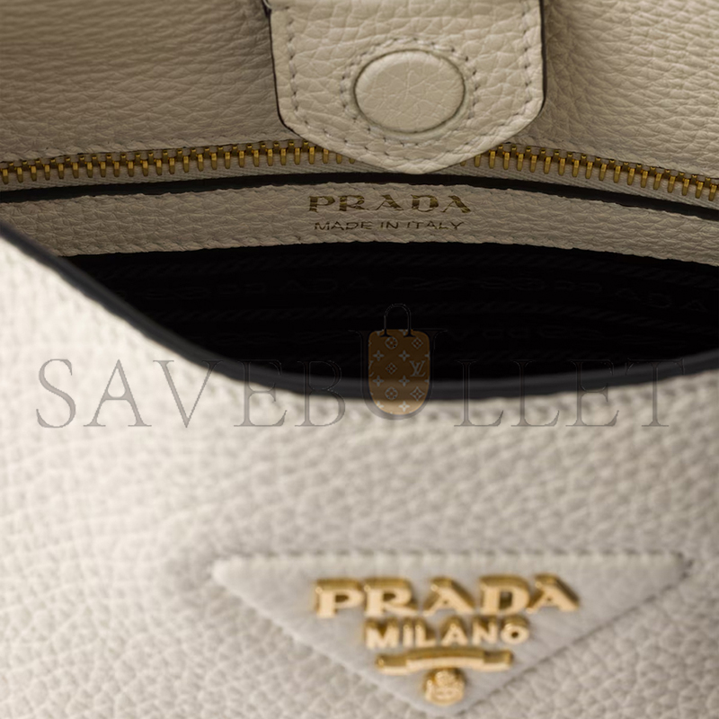 Pra*a medium leather bag 1bc073 (30*28*12cm)